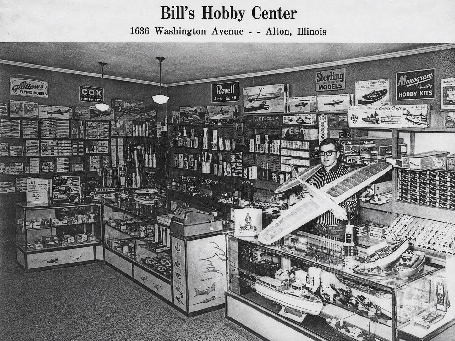 Bill's Hobby Center, 1636 Washington Avenue, Alton, Illinois